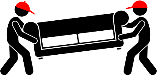 Two movers carrying a sofa illustration.